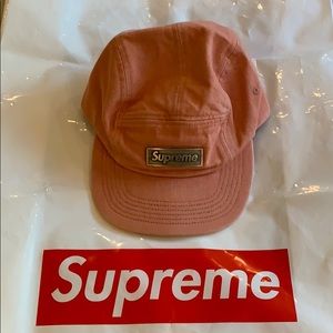 Supreme Metal Plate Camp Cap AND Bag